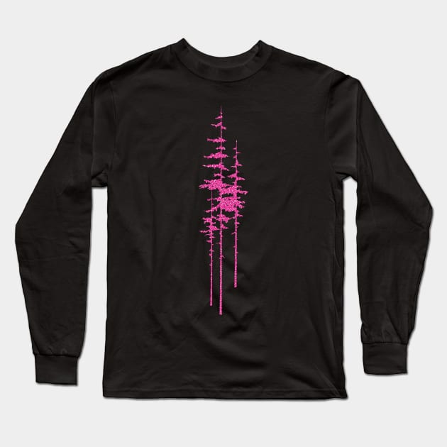 Pink Tree Long Sleeve T-Shirt by martinussumbaji